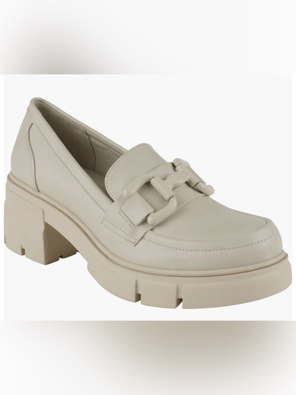 Shoes women’s GOOD CHOICE NEW YORK Caesar Bit Lug Sole Loafer  Off White 7.5